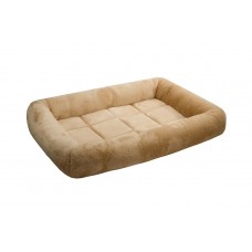 Redplastic Лежанка ZooM прямоуг. с валиком LAMA (плюшевый мех+сатин в/о, с/пух+поролон), несколько размеров