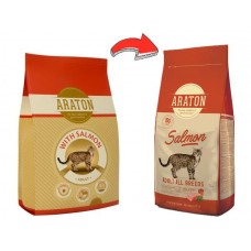 Araton Adult Salmon & Chicken - cухой корм с лососем и курицей для повседневного питания взрослых кошек.