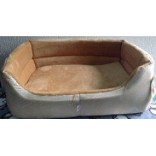 Лежак для собак квадратный с мехом ГЮ-ВАС, разные размеры