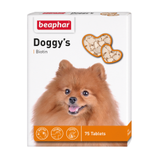 Beaphar Doggy's + Biotine - Кормовая добавка для собак с биотином, 75 табл. (арт. DAI12507)