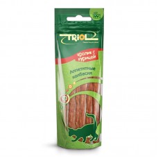 Аппетитные колбаски из кролика с курицей для кошек, 40 гр (арт. ТР 20171003) Triol Аппетитные колбаски из кролика с курицей для кошек, 40 гр (арт. ТР 20171003) Triol